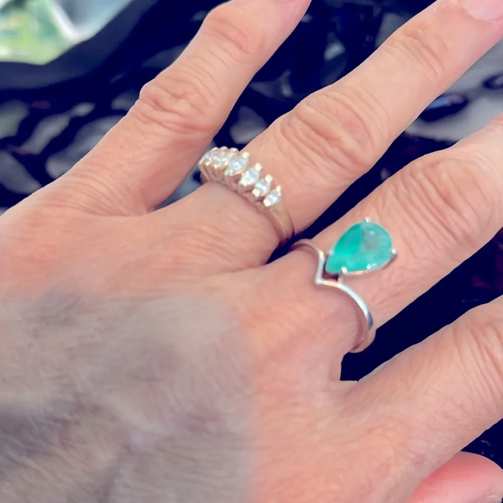 Vintage 18KG 3ct Columbian Emerald Ring